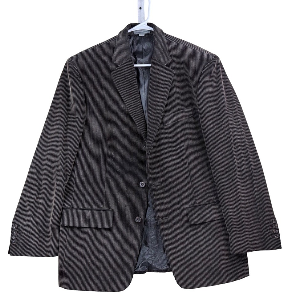 Johnston & Murphy Corduroy‎ Blazer Mens Size M Brown Excellent Sport Coat Jacket